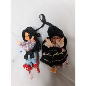 Vintage Portuguese Navare Dolls - 4" Tall Boy‎ & Girl in Traditional Dress